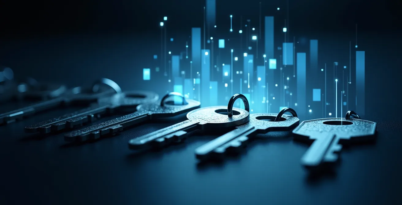 Représentation visuelle d'un système hiérarchique de gestion des accès numériques