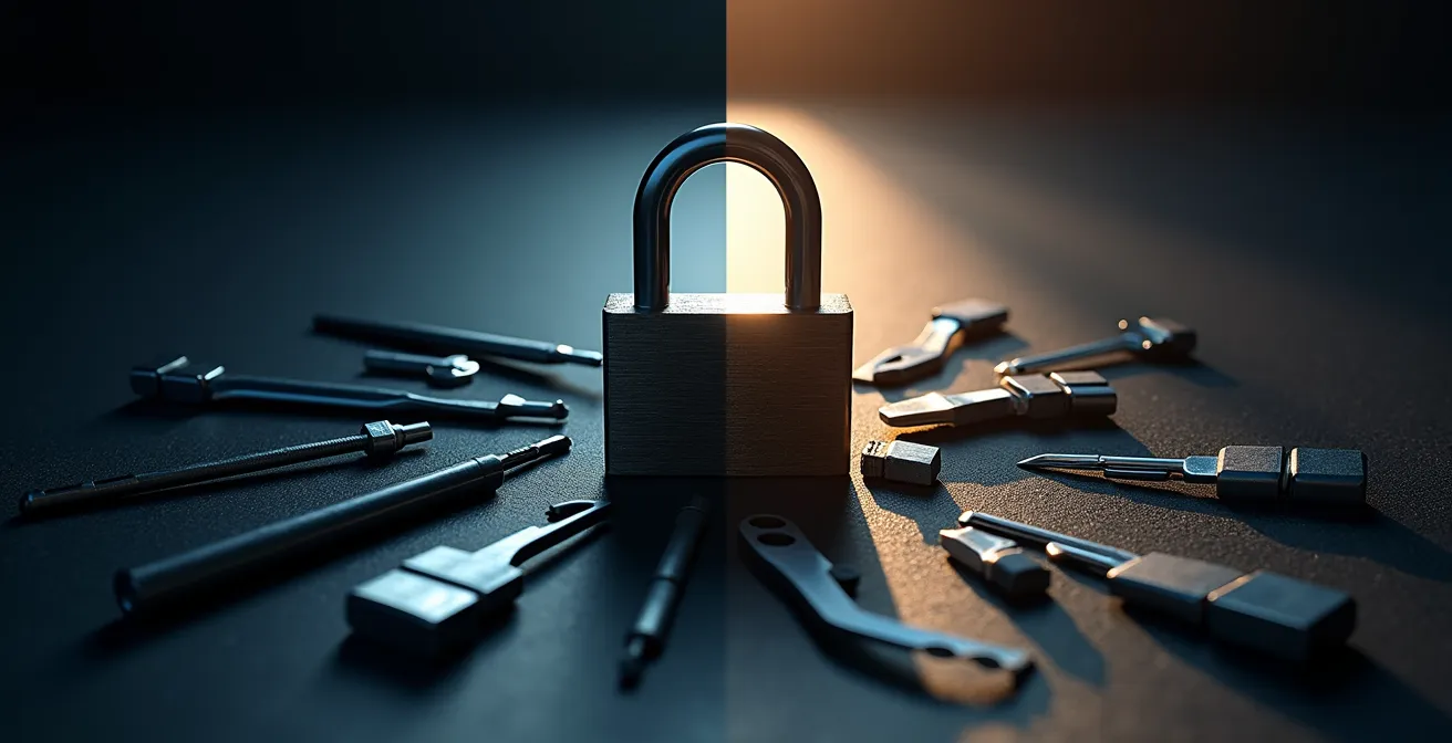 Mécanisme de protection d'un cylindre A2P contre les tentatives d'effraction